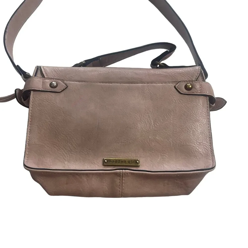 Madden Girl‎ Light Pink Grate Crossbody Bag Purse